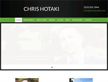 Tablet Screenshot of chrishotaki.com